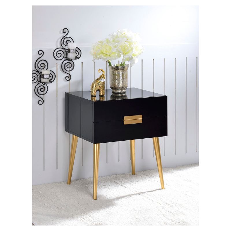 End Table Black Gold - Acme Furniture