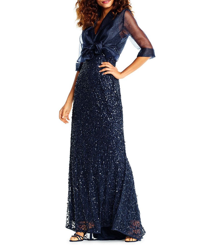 Cejon Metallic Crocheted Fringe Metallic Evening Wrap