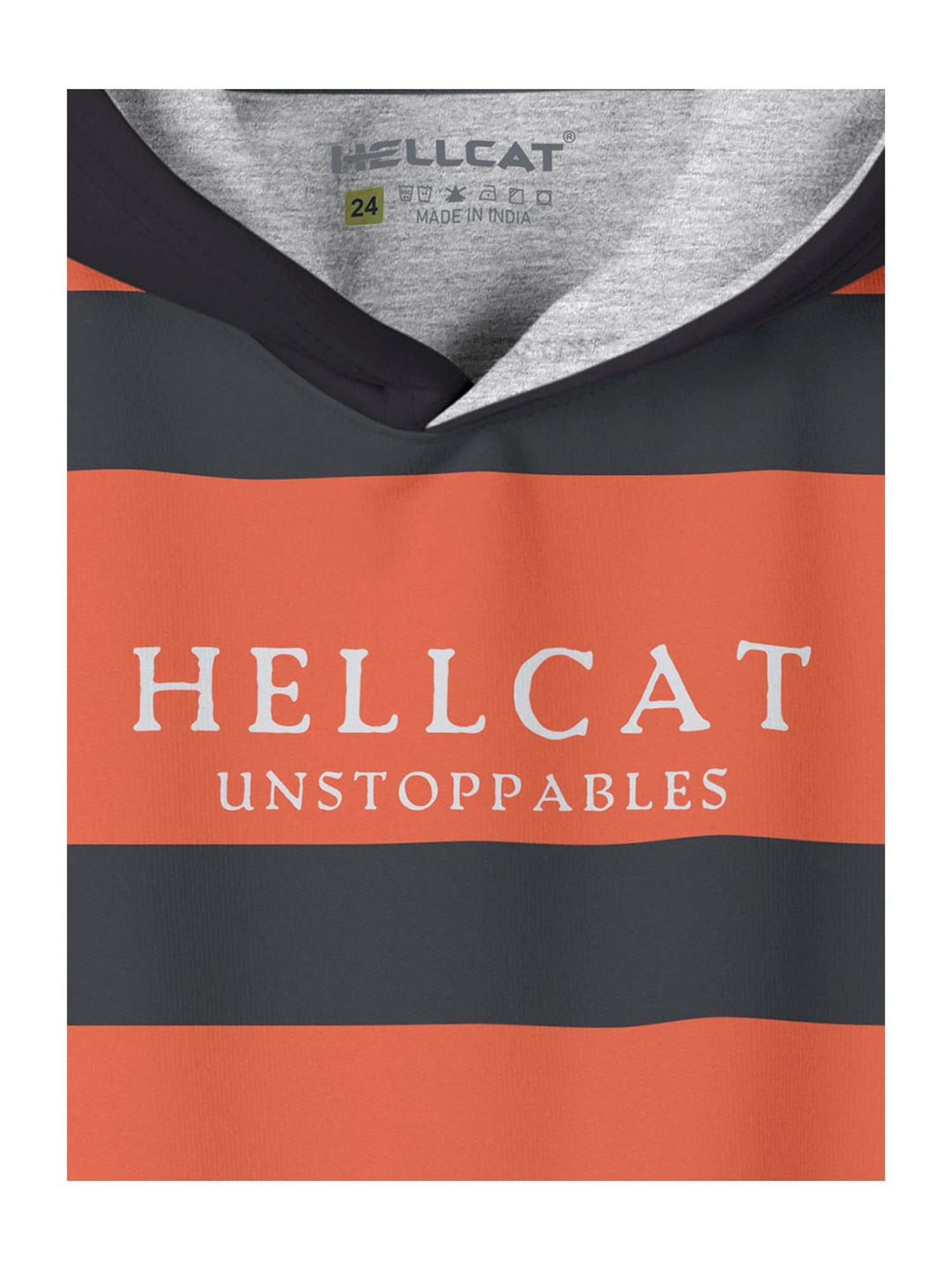 HELLCAT Kids Orange & Beige Printed Full Sleeves Sweatshirt (Pack Of 2)