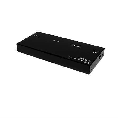 com HDMI Splitter 1 In 2 Out 1080p 2 Port Signal Amplifier Rugged HDMI Multi Port HDMI Audio Splitter ST122HDMI2