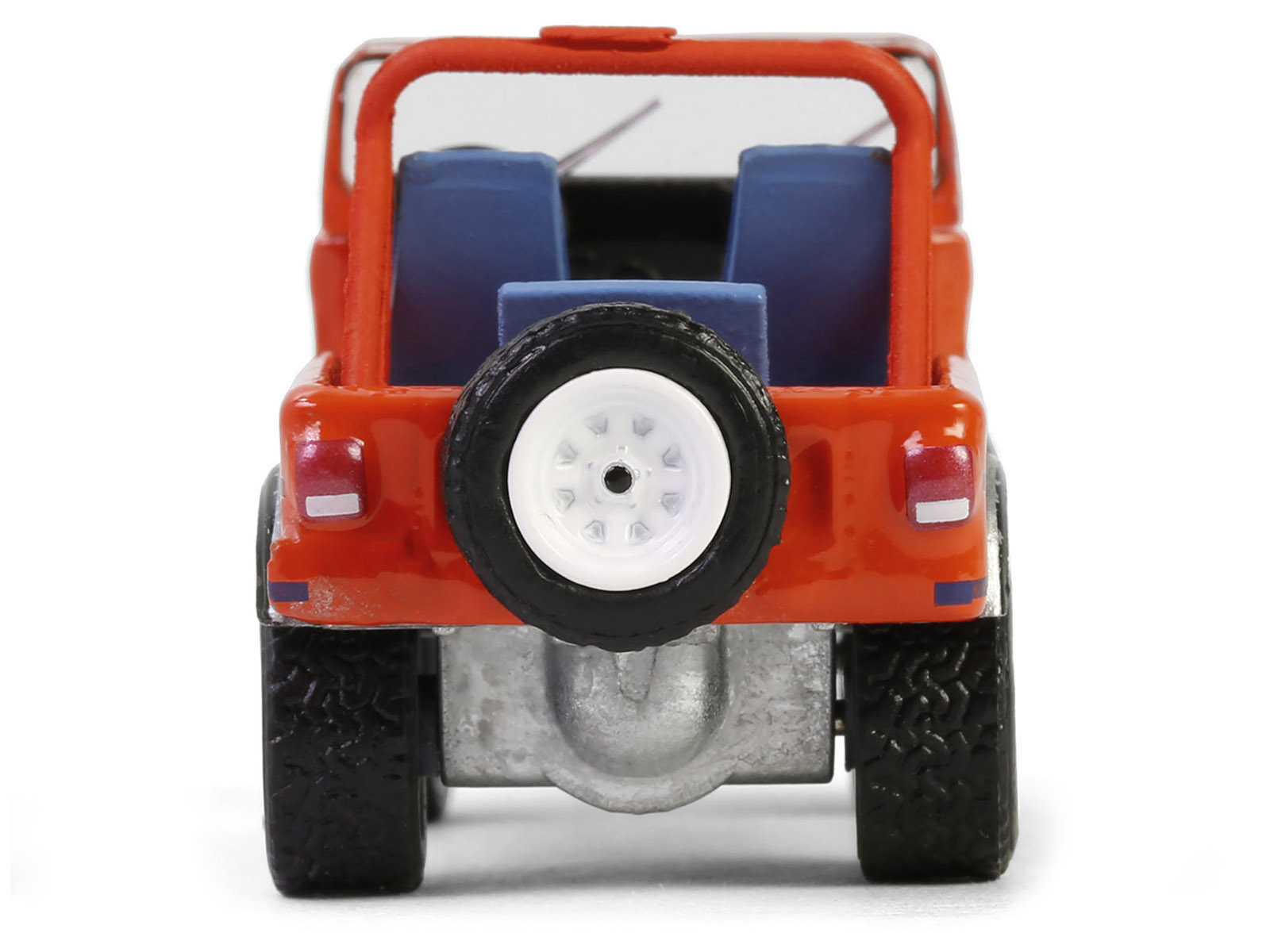 1979 Jeep CJ-7 Renegade Red with Blue Stripes "We Build 'em Tough Because you Play Rough" "Vintage Ad Cars" Series 11 1/64 Diecast Model Car by Greenlight