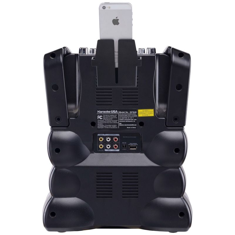 Karaoke USA Complete Bluetooth Karaoke System with LED Sync Lights (GF846)