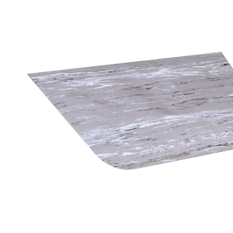 3'x5' Rectangle Solid Floor Mat Gray - Crown