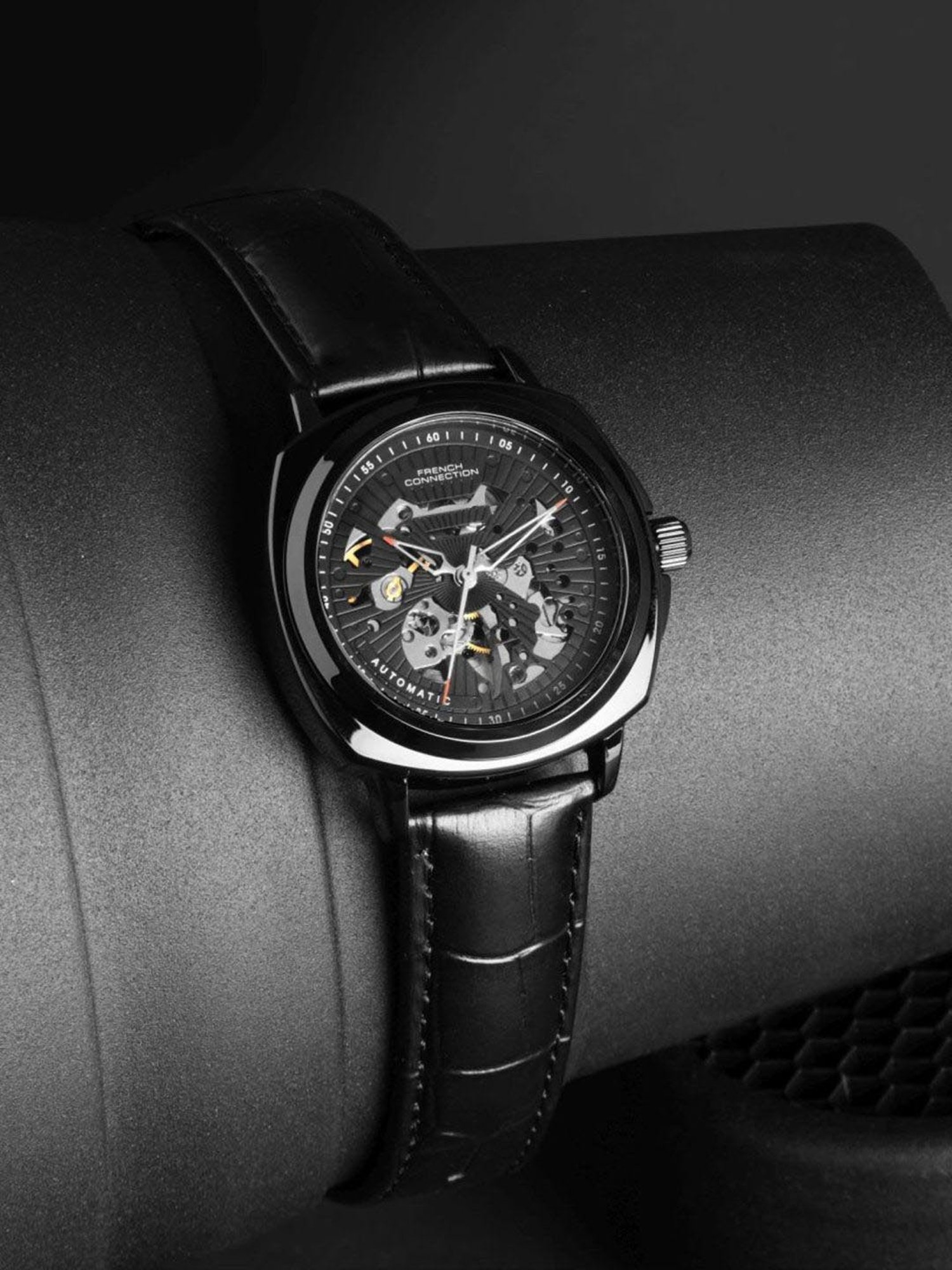 French Connection Automatic Skeleton Watch for Men