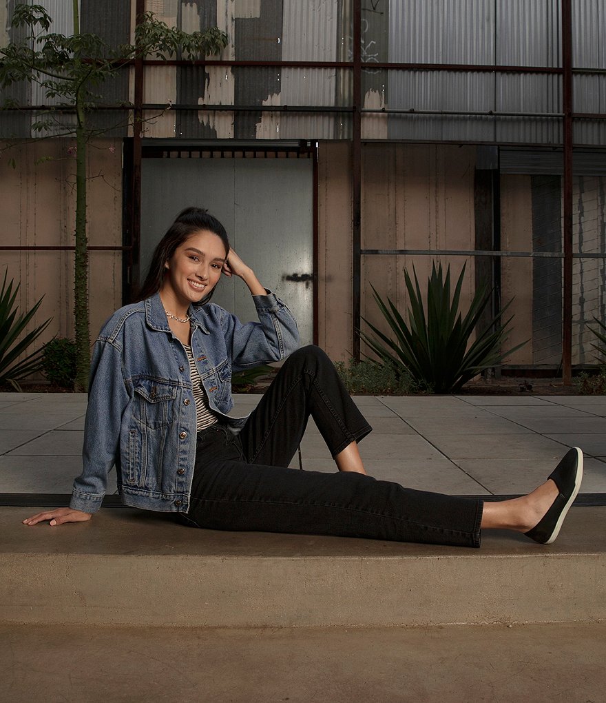 Jack Rogers Blair Pointed Toe Bow Leather Flats