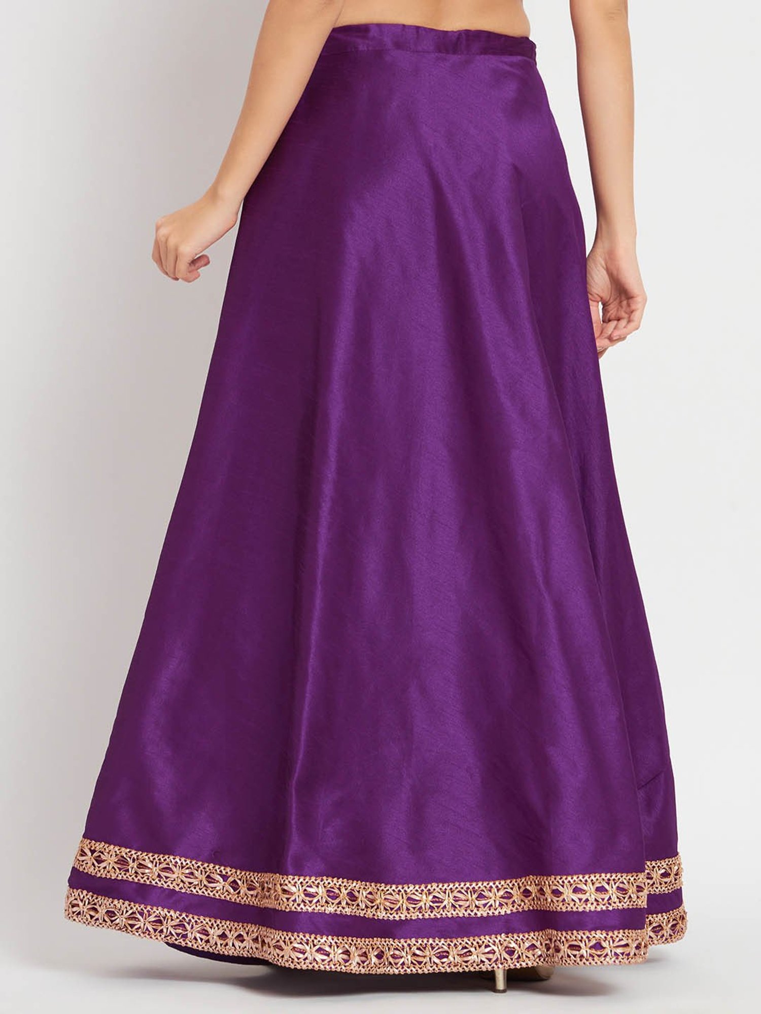 studiorasa Purple Dupion Skirt