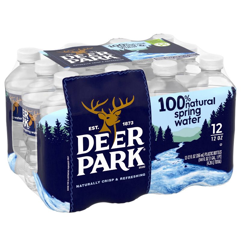 Deer Park Brand 100% Natural Spring Water - 12pk/12 fl oz Bottles