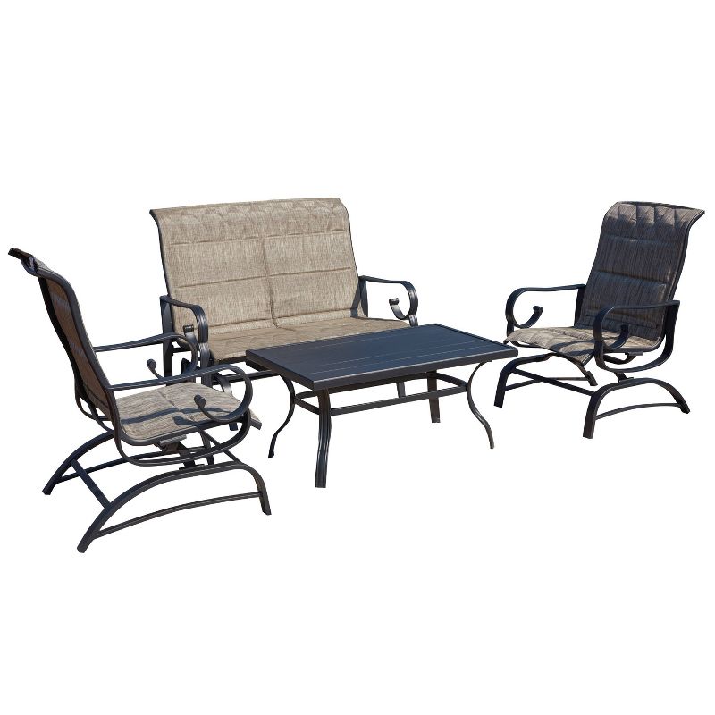 4pc Love seat Glider Patio Seating Set - Patio Festival