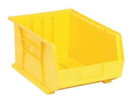 QUANTUM STORAGE SYSTEMS QUS255YL Yellow Hang and Stack Bin, 16"L x 11"W x 8"H