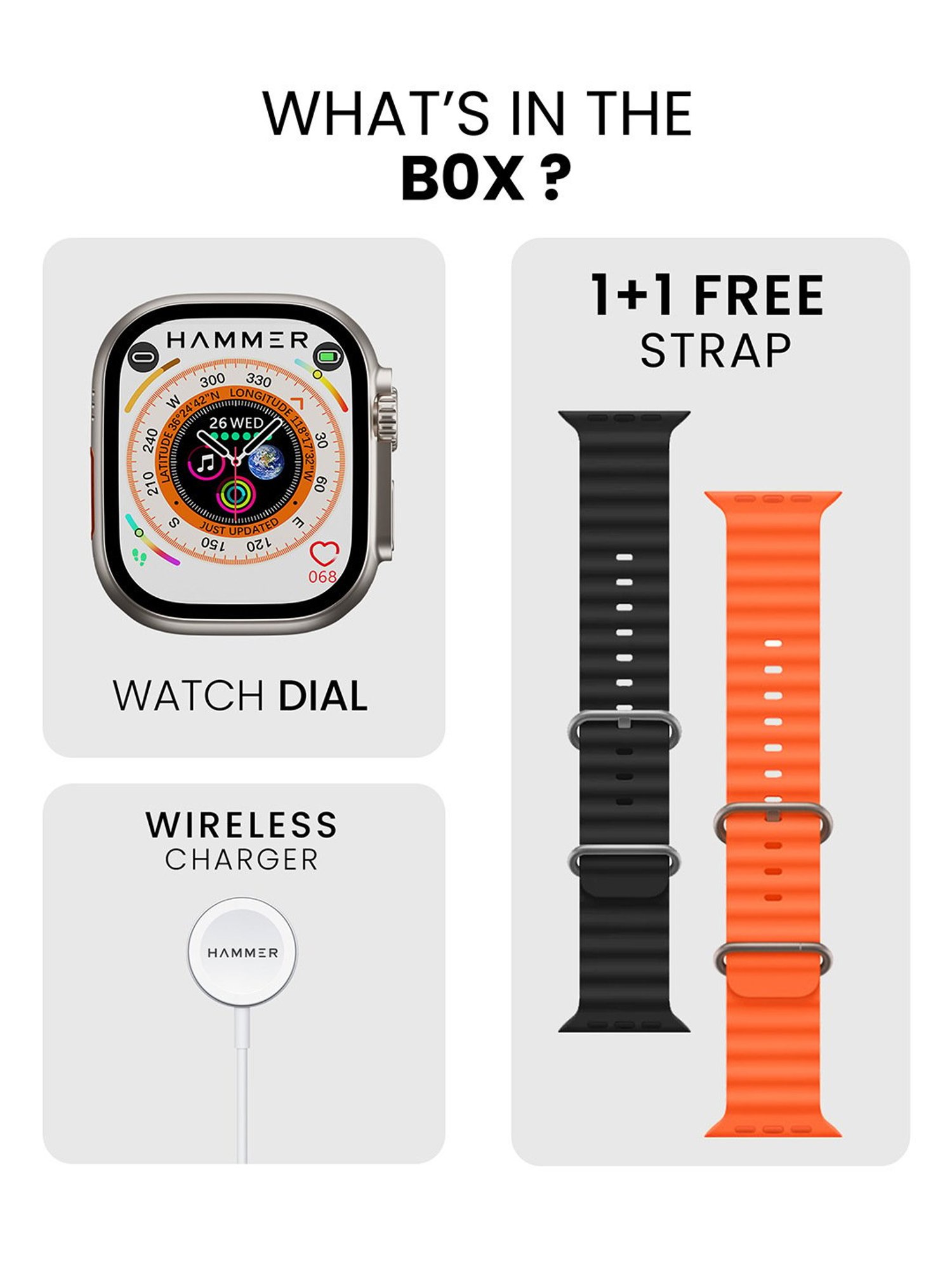 I Kall W1 Smartwatch (Black)