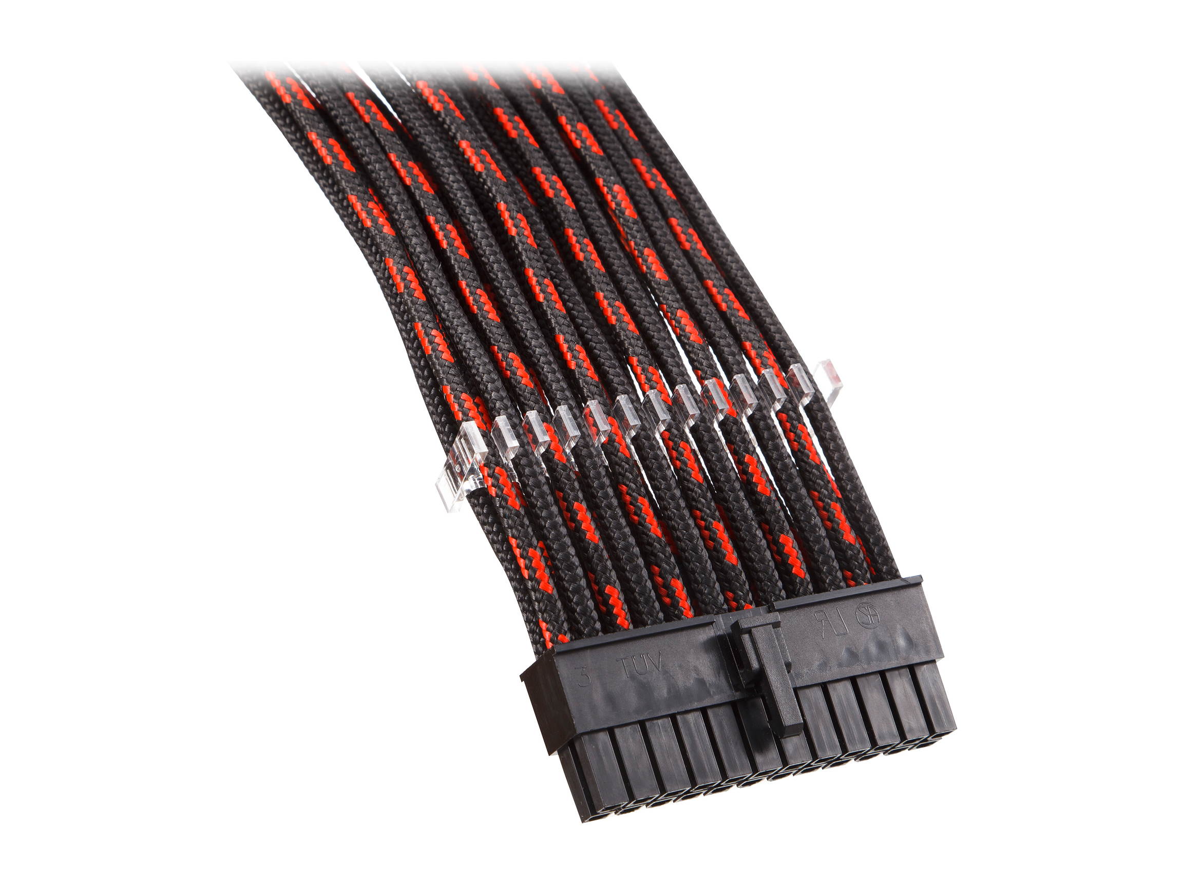 Graphics Card 6+2Pin 8Pin Male to Male Adapter Power Cable for Great Wall Dragon Module Power Supply with Net Cover,Black,about 58cm