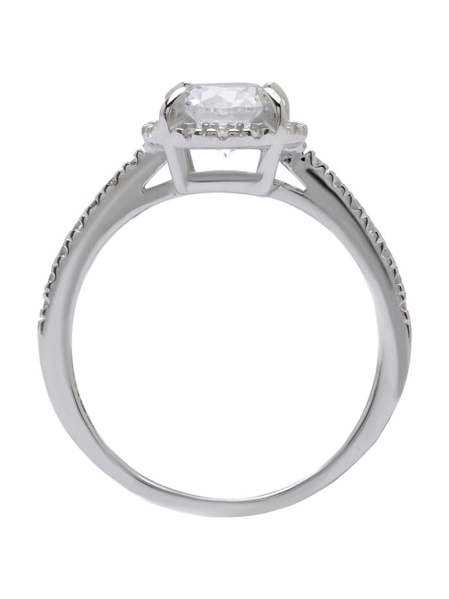 Anayra 92.5 Sterling Silver Sparkling Ring for Women