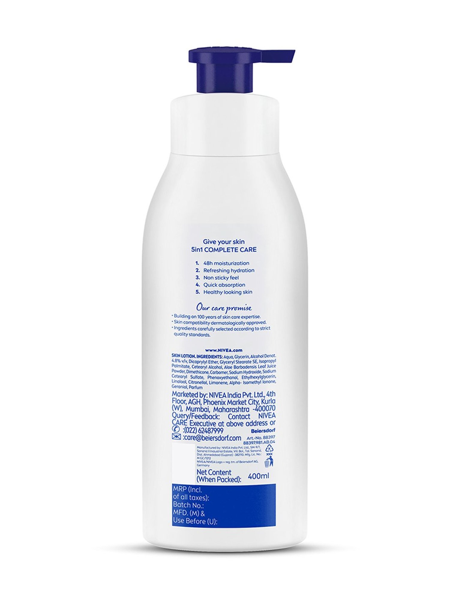 Nivea Body Lotion Aloe Hydration 5 in 1 Complete Care - 400 ml