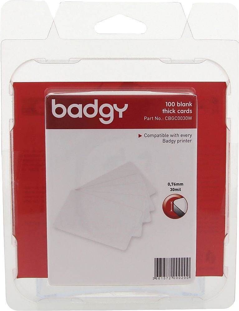 BADGY CBGC0030W Blank ID Cards,30 mil