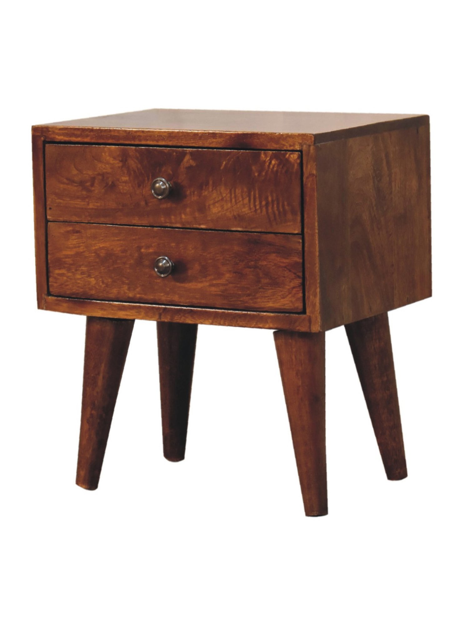 Sleepyhead Ally Teak Brown Sheesham Wood Bedside Table