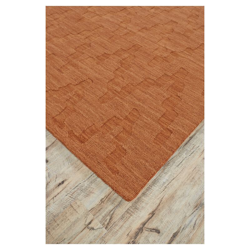 5'X8' Geometric Woven Area Rugs Orange - Weave & Wander