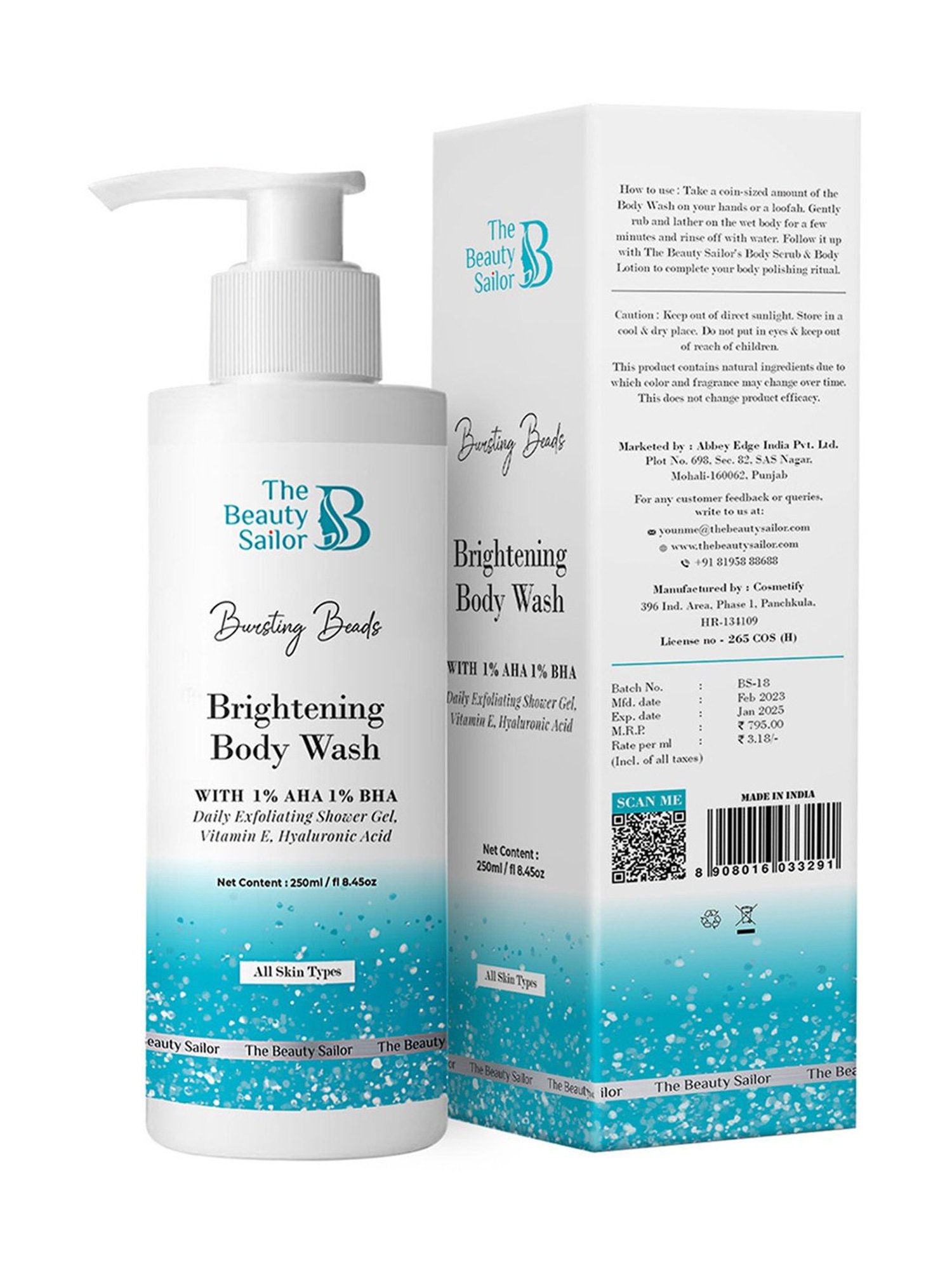 The Beauty Sailor Bursting Beads Brightening Body Wash - 250 ml