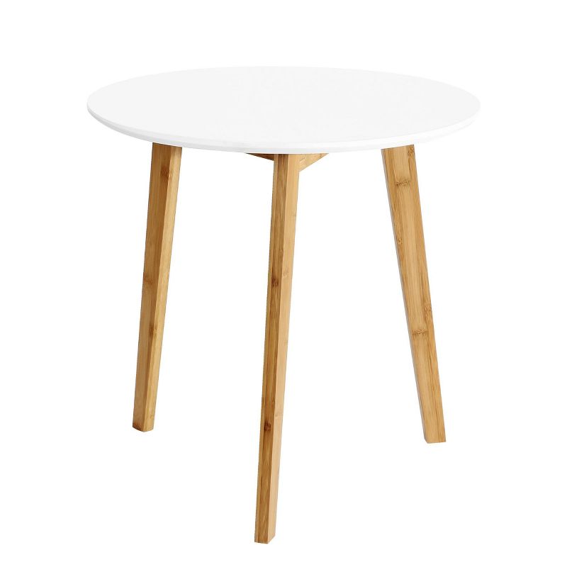 Phoenix Mid Century Wood Side Table White - Edgemod