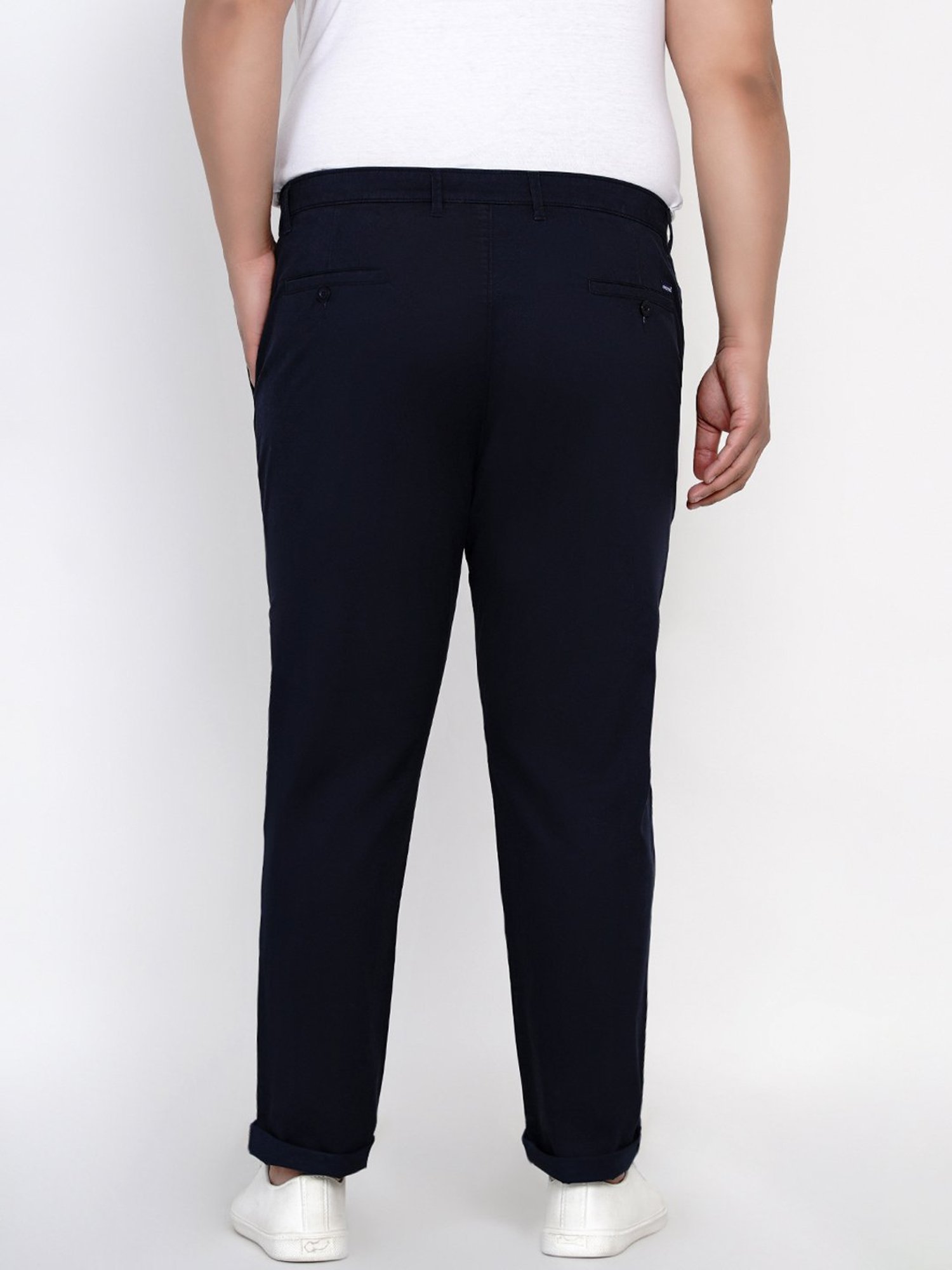 John Pride Navy Comfort Fit Chinos