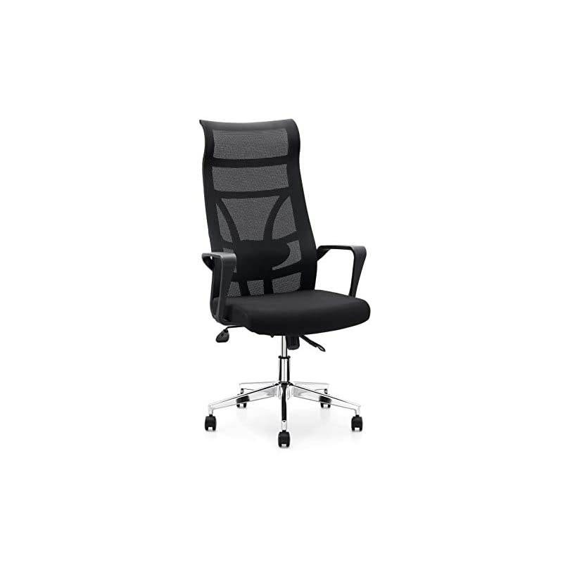 Ergonomic Office High Back Elastic Mesh Chair &ndash; Black Premium Quality High with Adjustable Lumbar Support -Back Office Chair &ndash; High-Density Foam Cover Chair