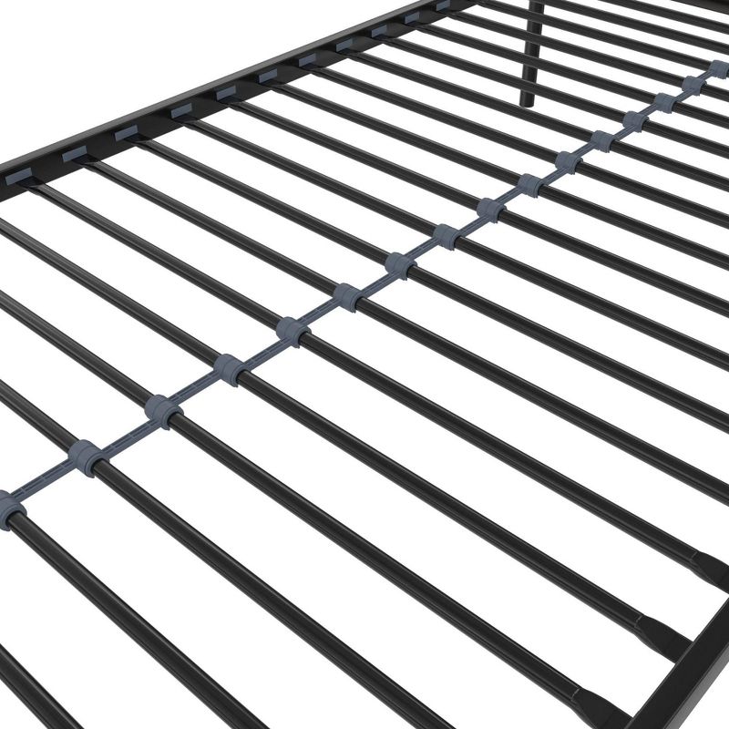 Twin/Twin Kids' Bushwick Metal Bunk Bed Black - Novogratz