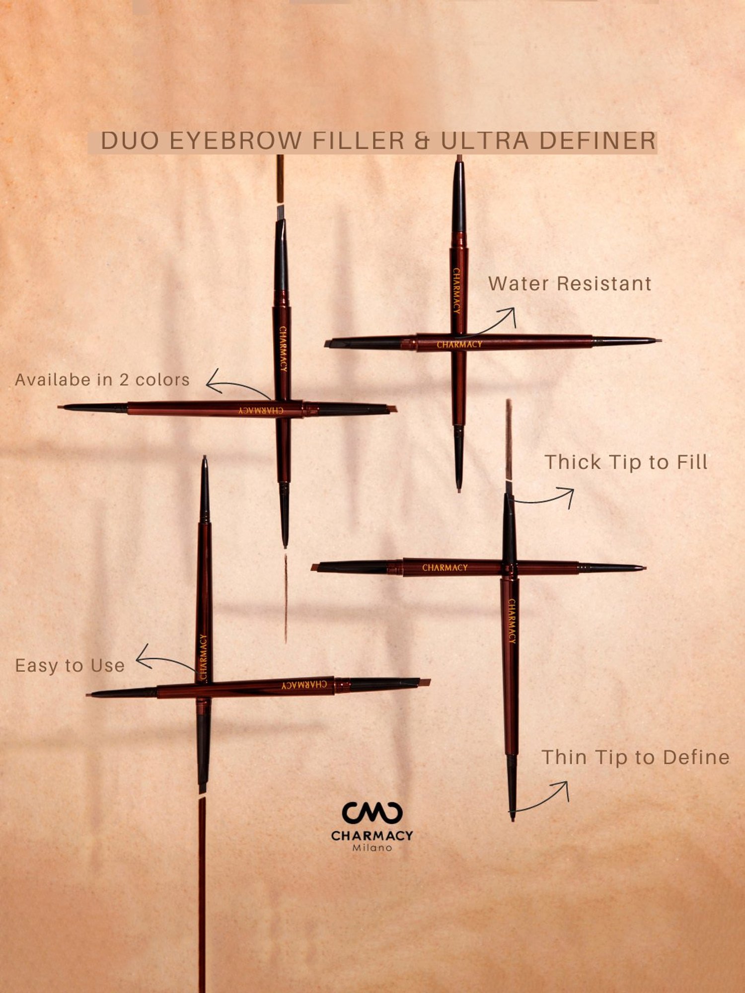 Barry M Brow Wow Pencil & Brush Light-Medium - 1.2 gm