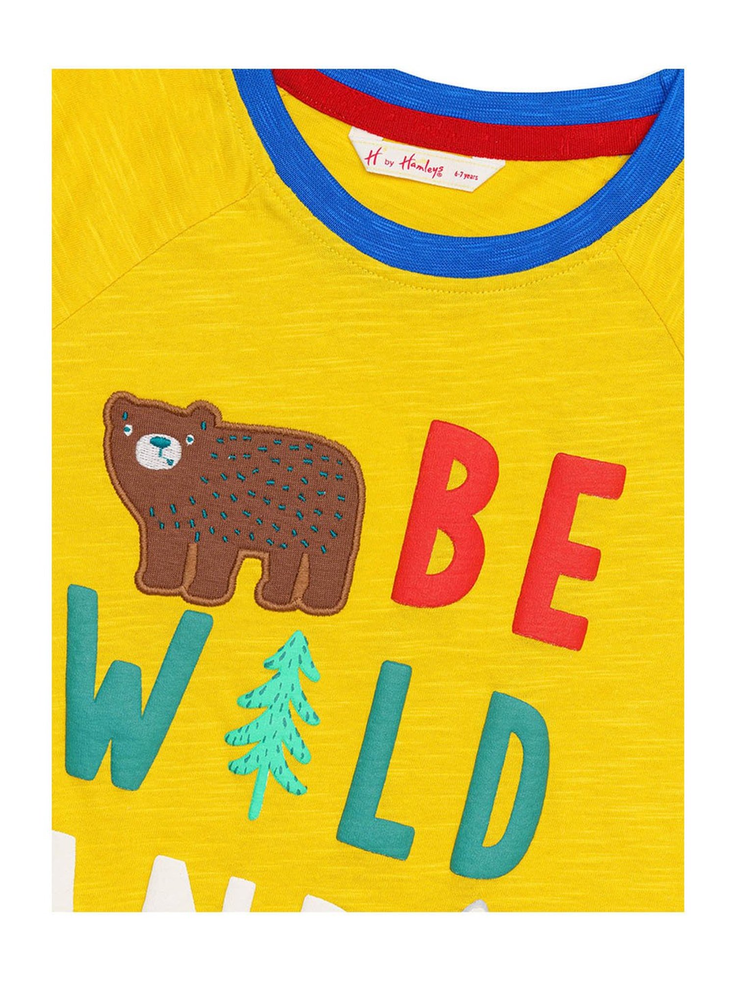 H by Hamleys Boys Yellow Printed Full Sleeves T-Shirt