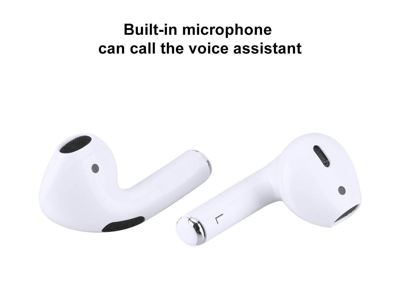 True Wireless Earbuds,Pro 4 Bluetooth 5.0 Headphones in Ear with Charging Case,30-Hours Playtime,Noise Cancelling Mics Earphones for iPhone and Android, White