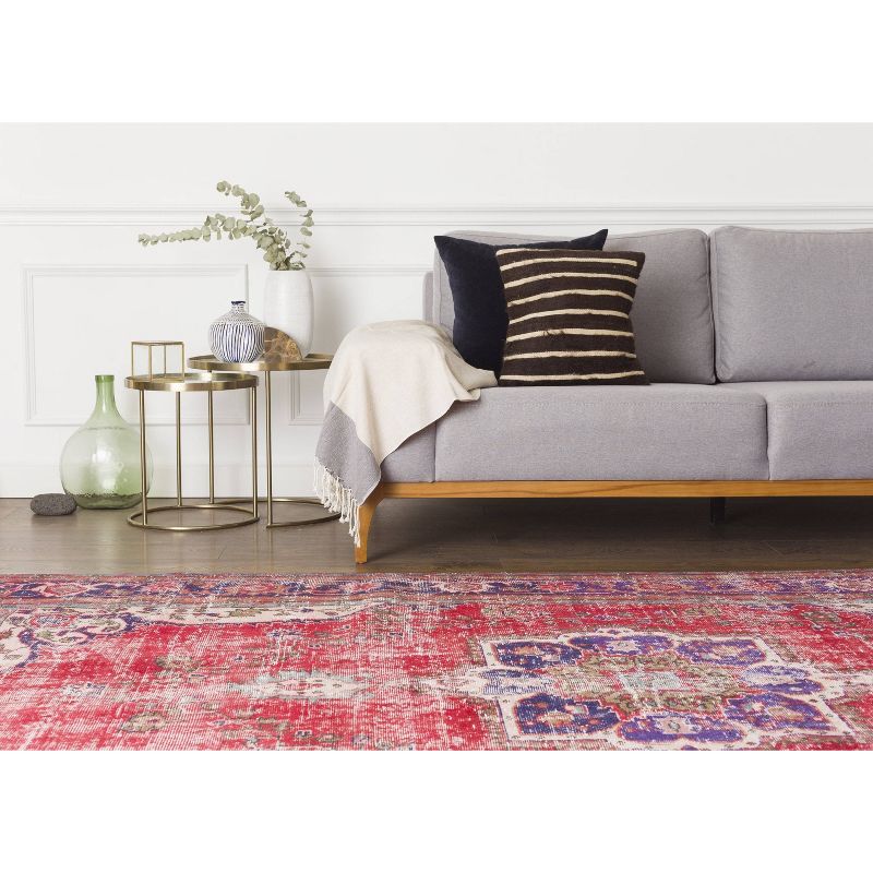 6'1"x10' Vintage One-of-a-Kind Willm Rug Red - Revival Rugs