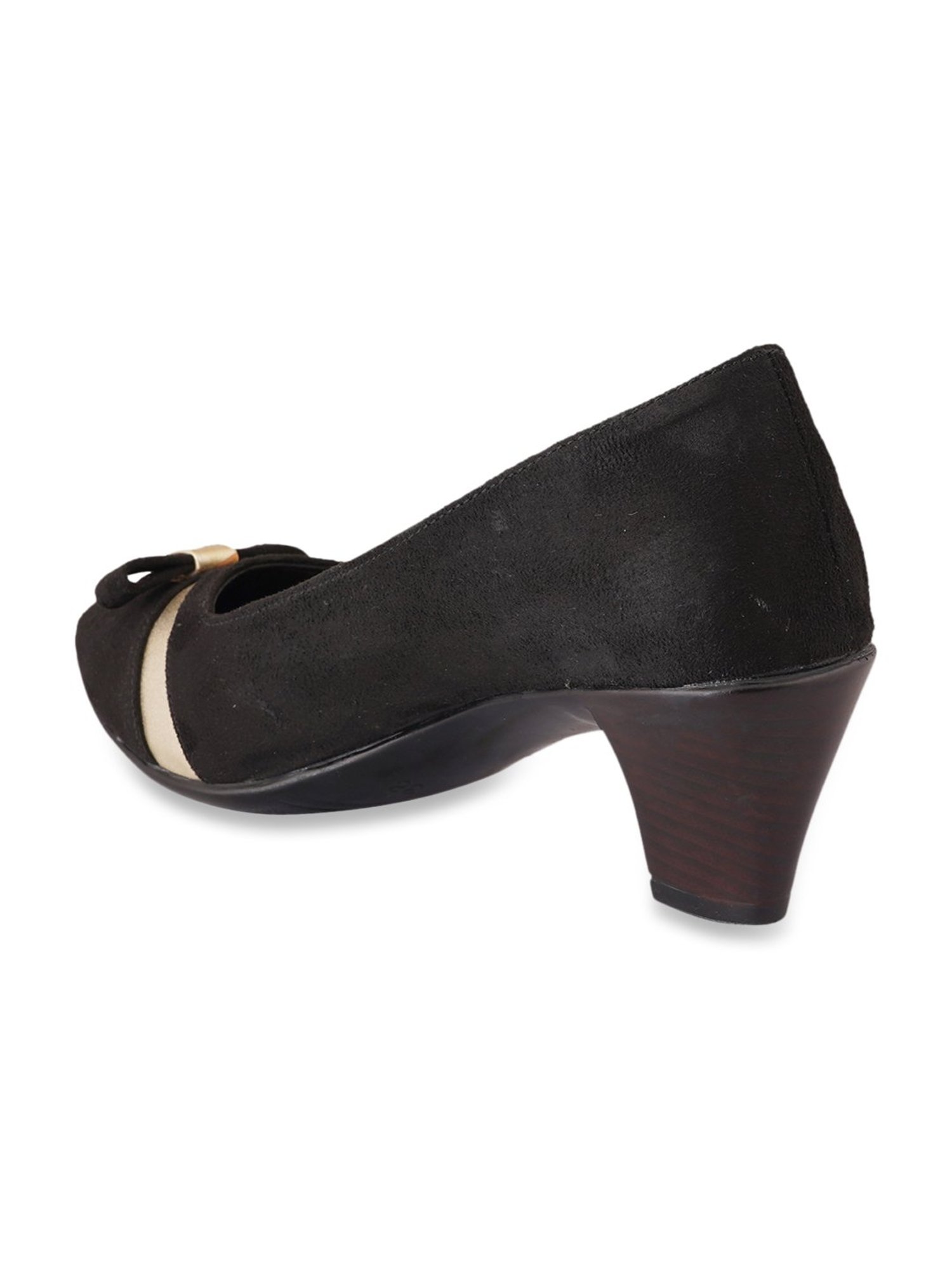 Pelle Albero Women's Black Casual Pumps