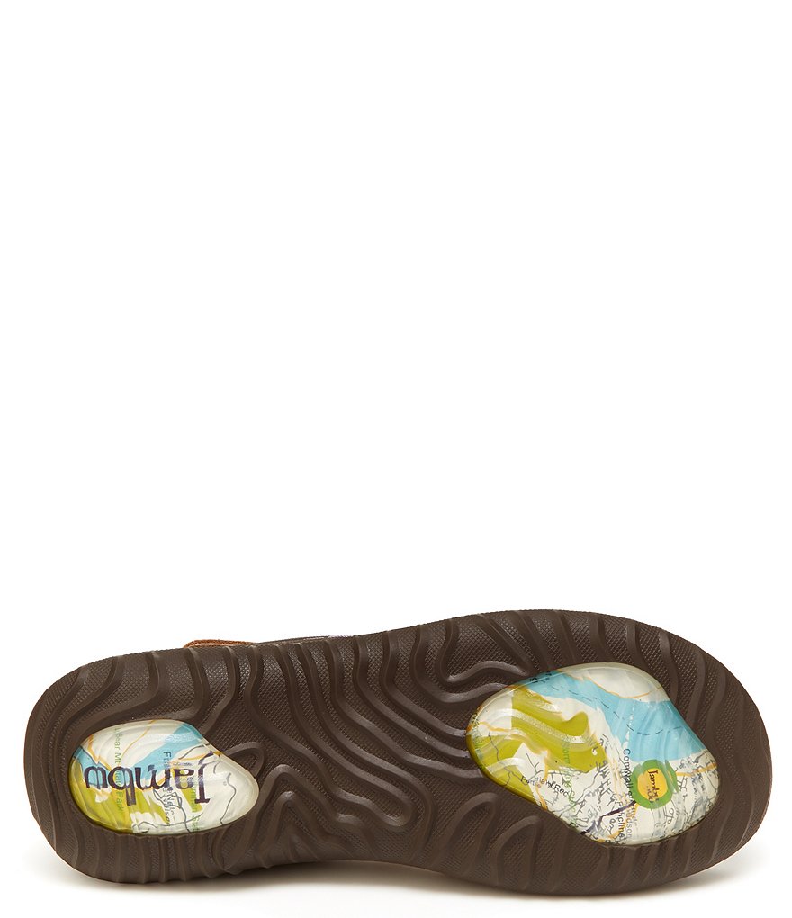 Jambu Pine Suede Cross Strap Mary Janes