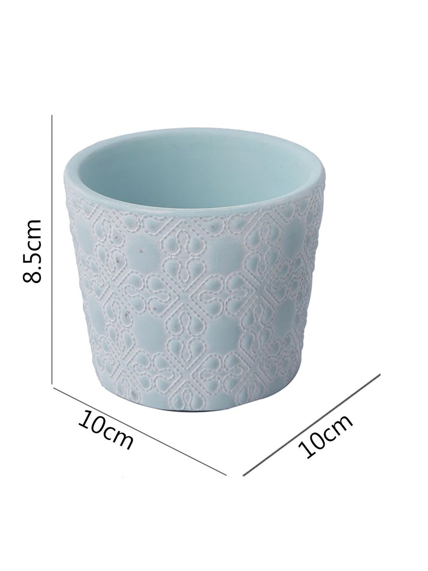 TAYHAA Blue & Grey Ceramic Planter - Set of 2