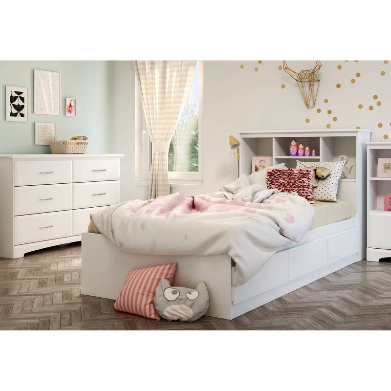 Callesto 6-Drawer Double Dresser  Pure White  - South Shore