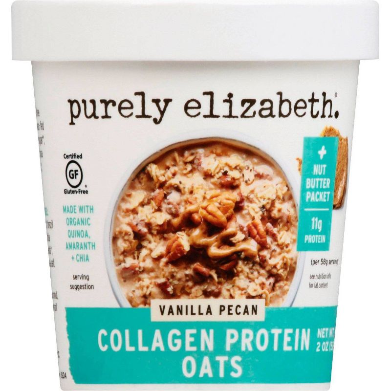 Purely Elizabeth Collagen Protein Oat Cup - Vanilla Pecan