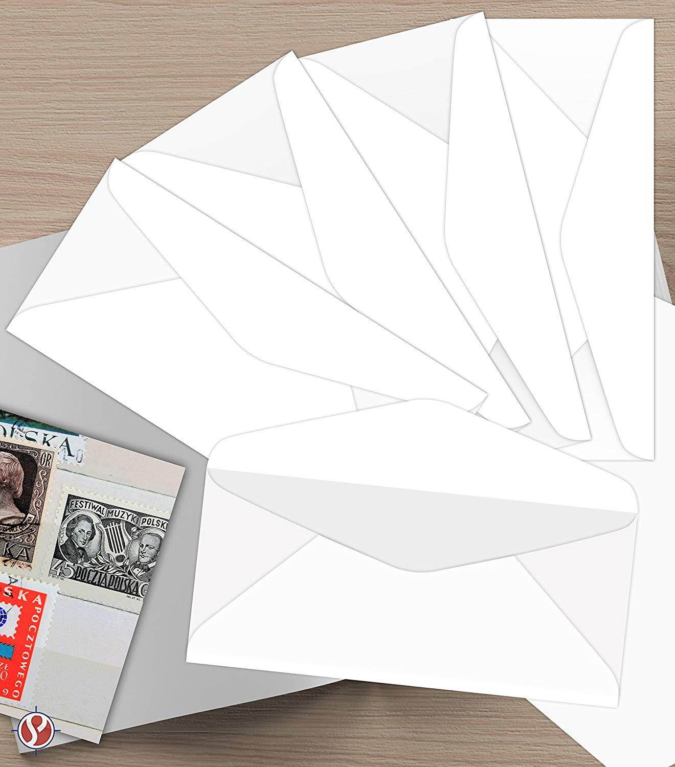 Bright Color #10 Envelopes - 50 Envelopes (White)