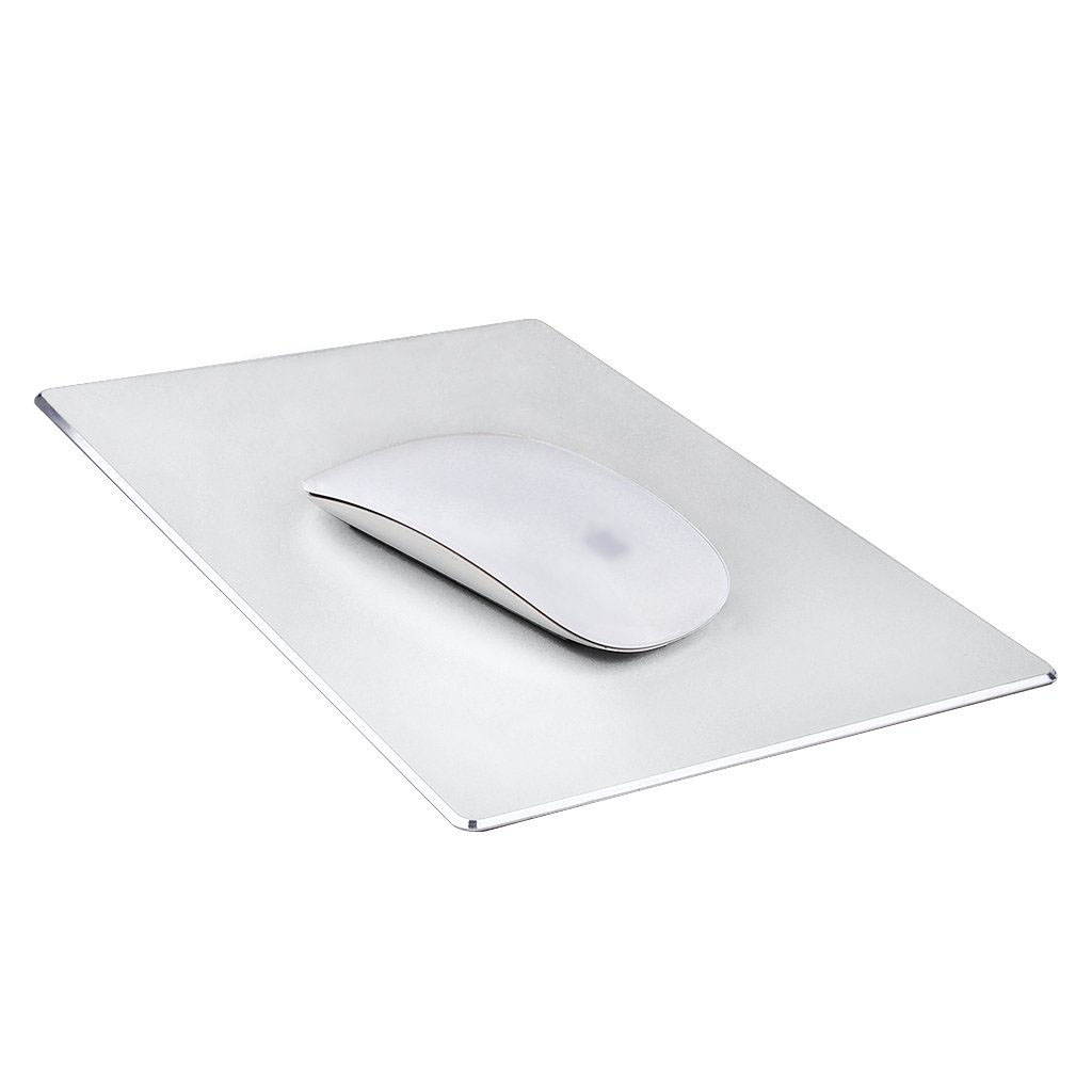 Aluminum mouse pad Strong sensitivity for mouse, 8.66"x7.08"x0.08",Non-slip Base,Resistant to dirt,Easy to clear mouse pad with Micro Sand Blasting Aluminum Surface for Fast and Accurate Control