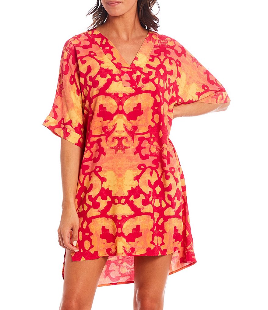 Sleep Sense Wallpaper Printed Short Sleeve Jersey Knit Sleepshirt