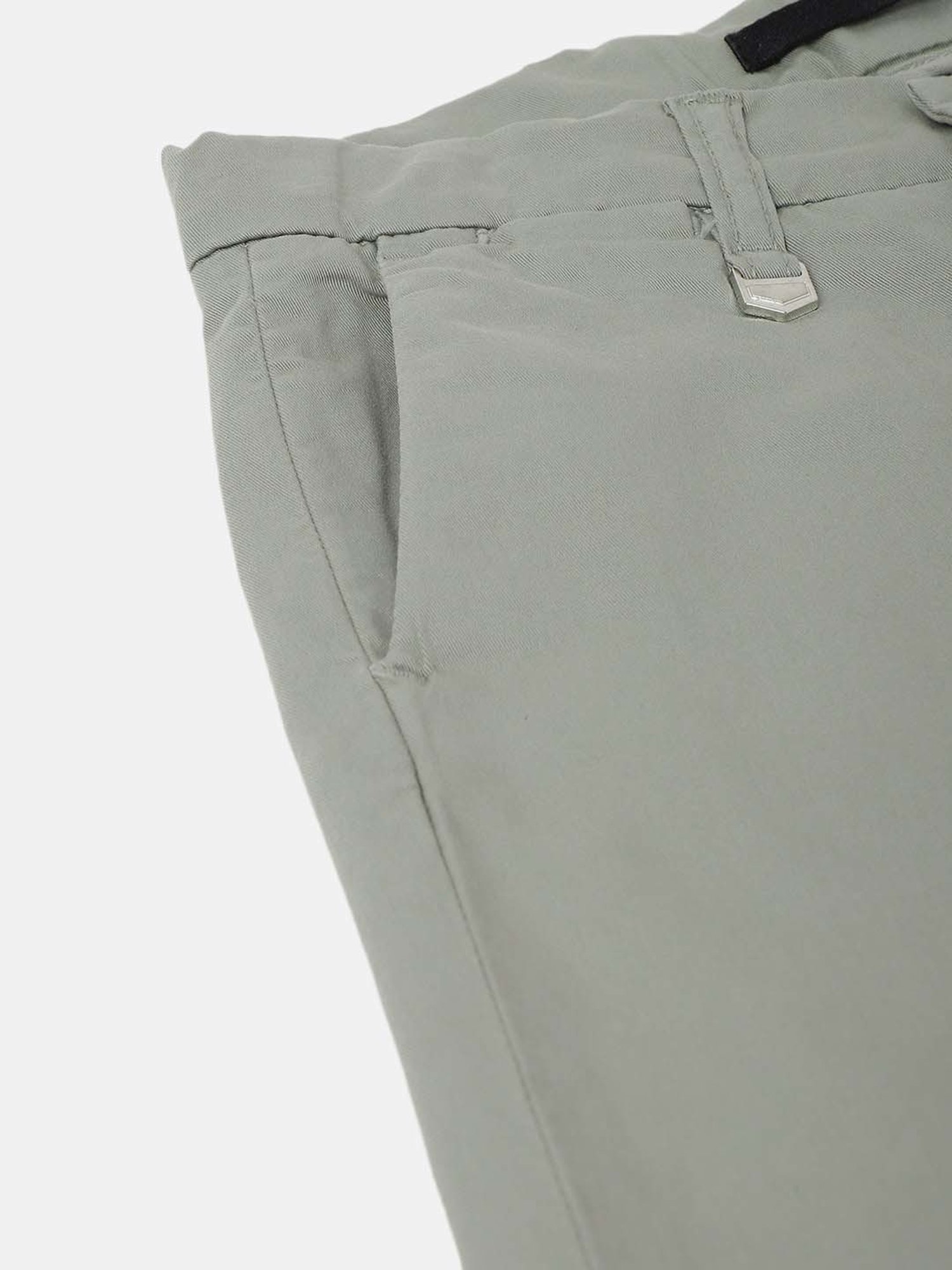 Antony Morato Boys Green Cotton Skinny Fit Trousers