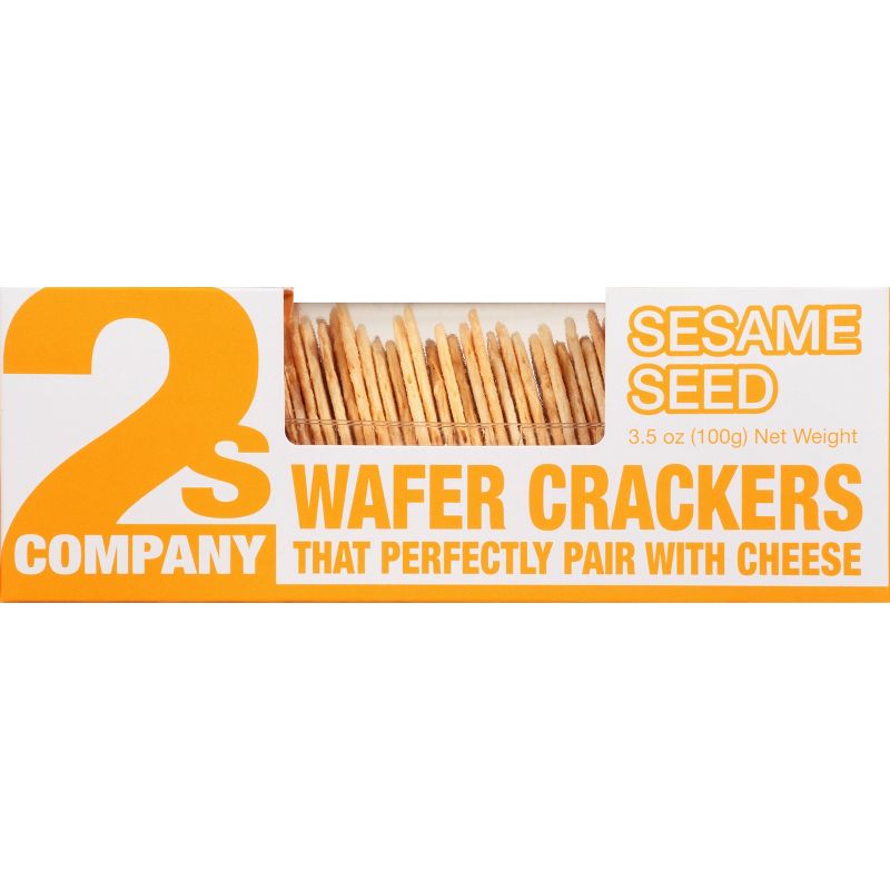 2's Company Sesame Waffer Crackers - 3.5oz