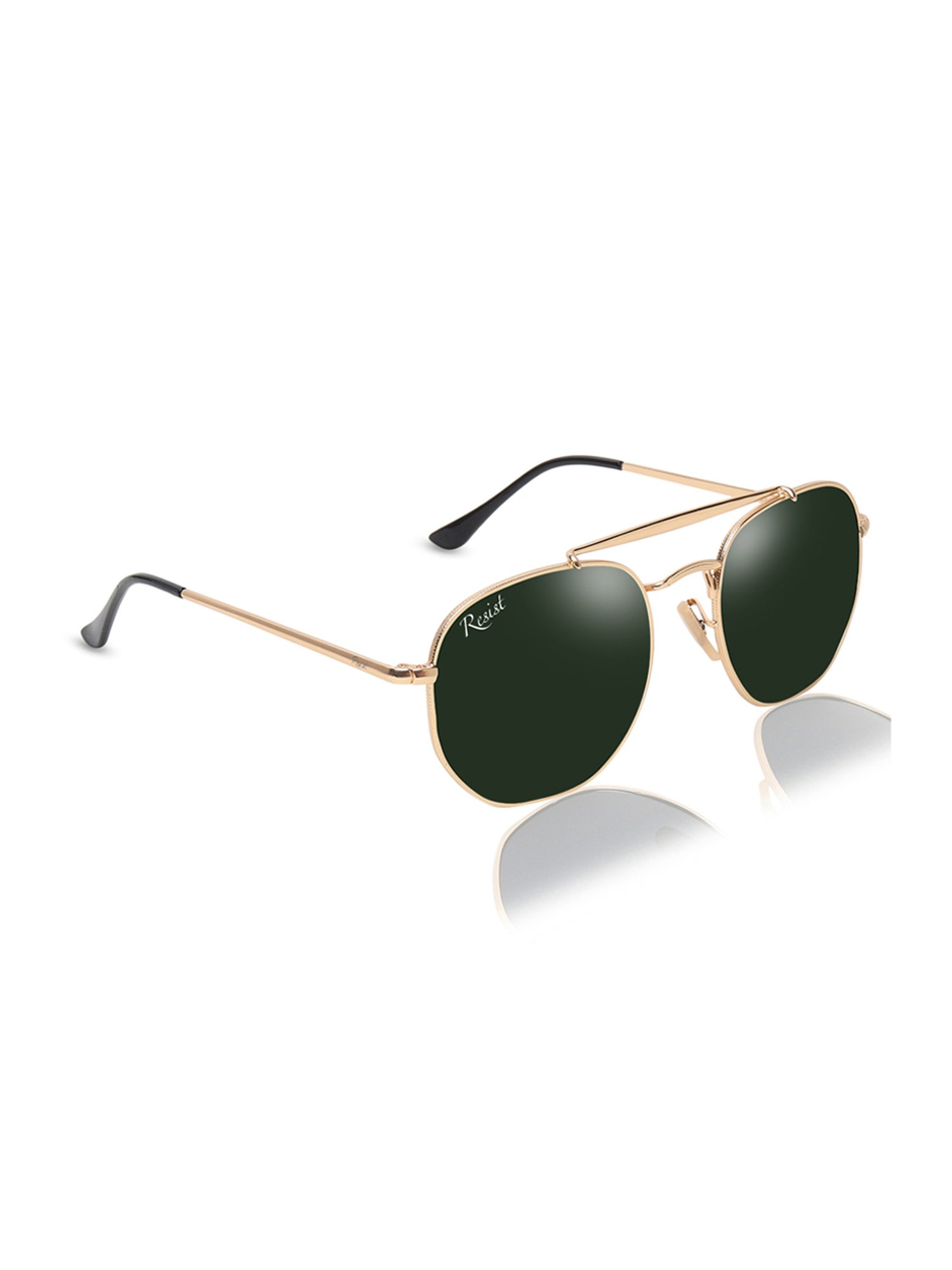 Resist Eyewear Green UV Protection Unisex Sunglasses