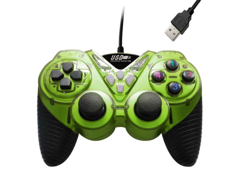 Wired Vibration Gamepad PC USB Controller Joystick Game Handle(Red)