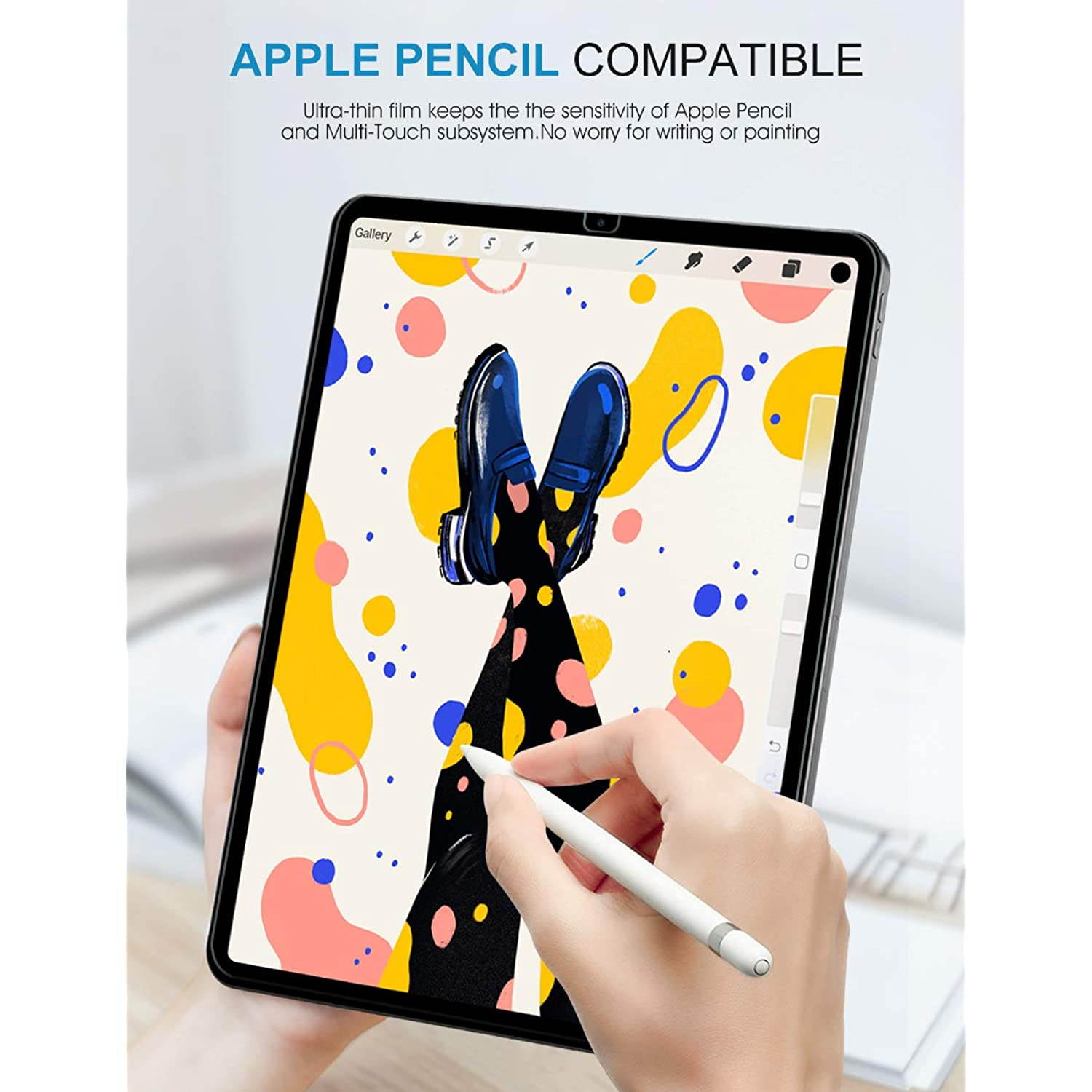 SPARIN [3 Pack] Screen Protector for iPad Pro 11 (2020 & 2018), Tempered Glass Screen Protector for iPad Pro 11 (2nd/1st Gen), [Alignment Frame] Face ID and Apple Pencil Compatible