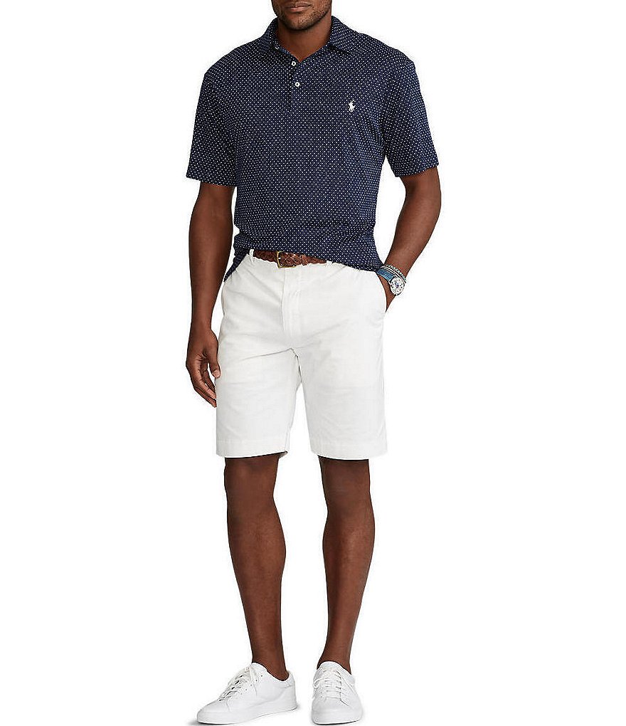 Polo Ralph Lauren Big & Tall French Navy Polka-Dot Soft Cotton Short-Sleeve Polo Shirt