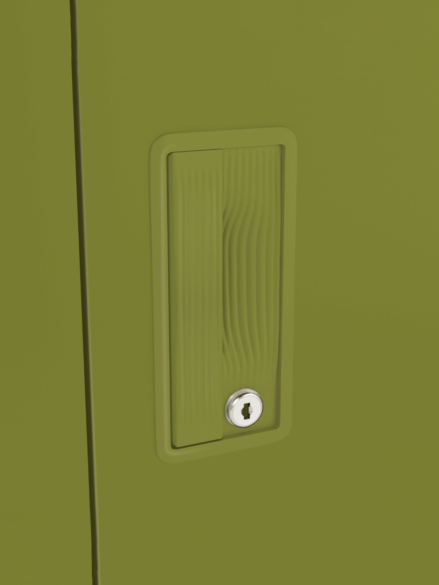 Godrej Interio Slimline 2-Door Steel Almirah, Tex Green Leaf (1-Year Warranty, 1 Locker, 1 Drawer)