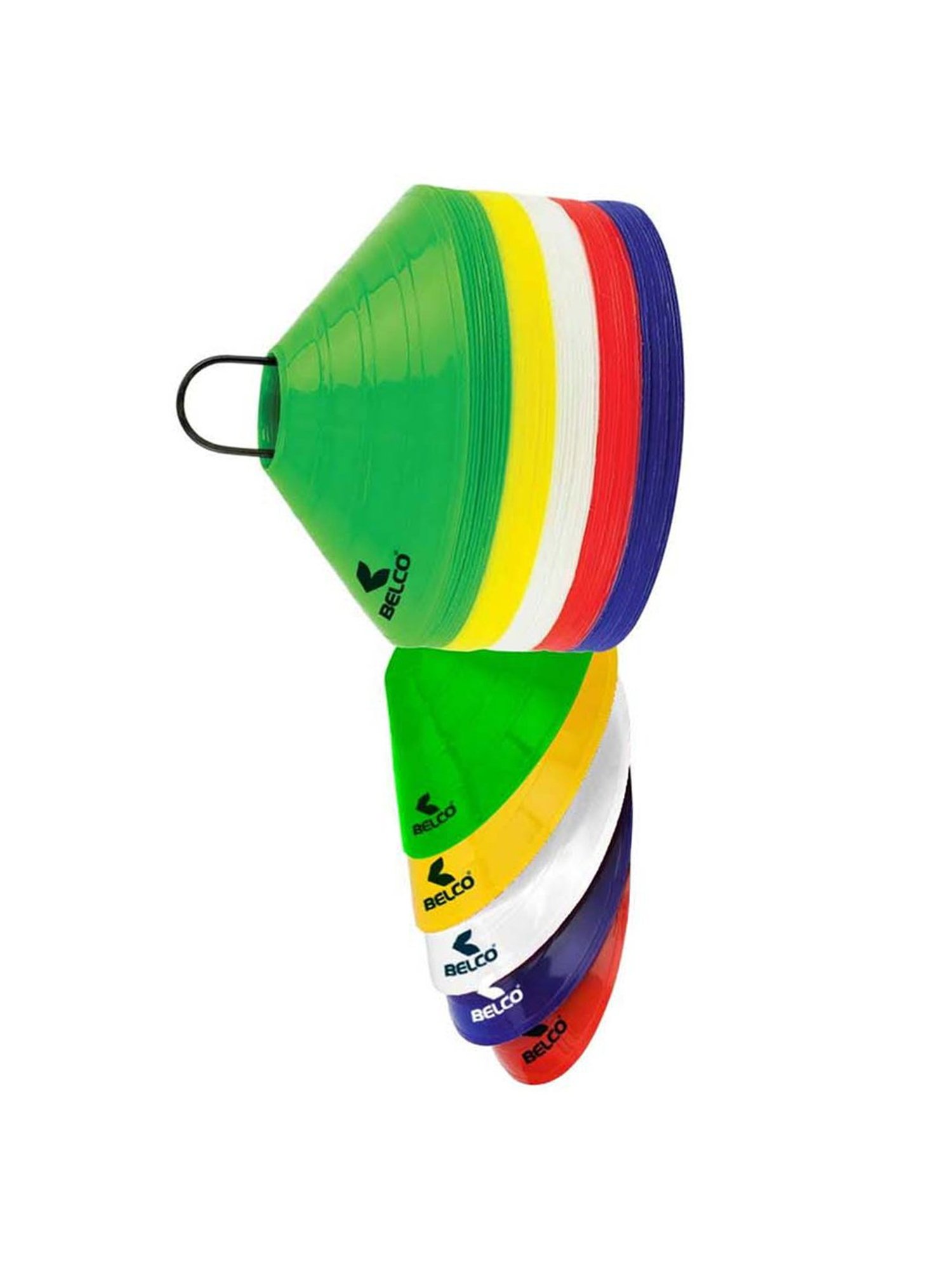 Belco Multicolored Sports Plastic  Space Markers Discs (Pack of 30)