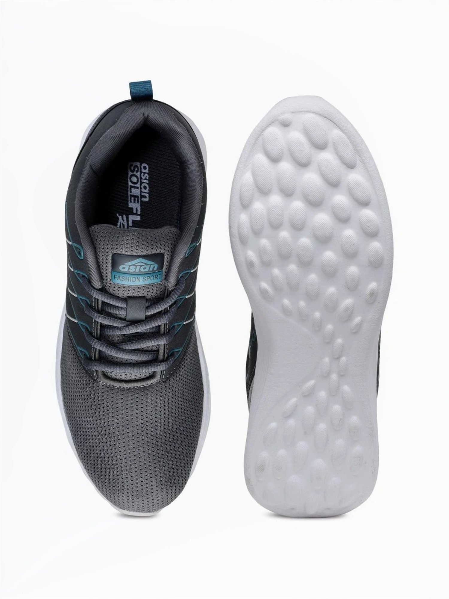 Asian Men's Grey Running Shoes