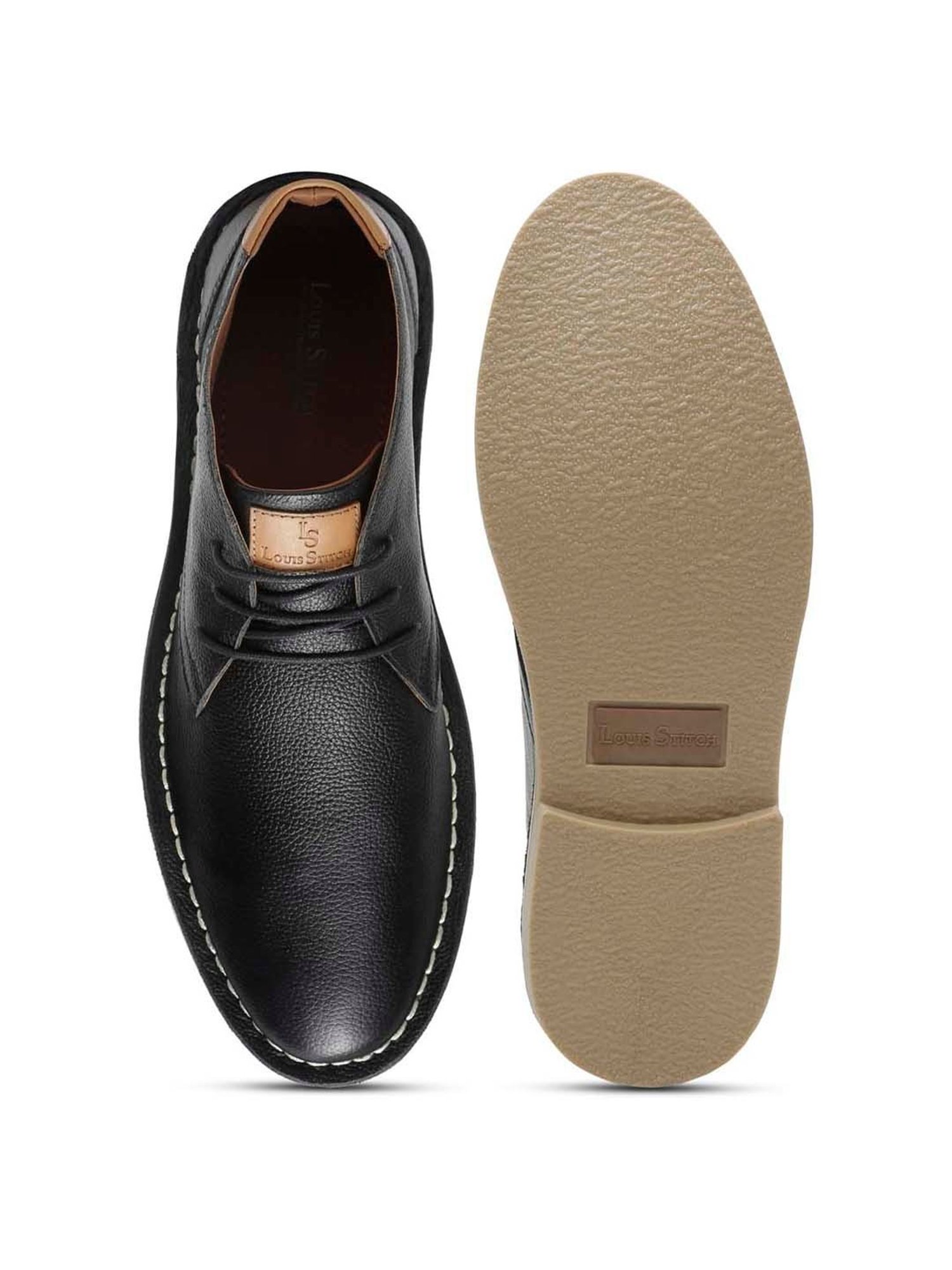 Louis Stitch Men's Obsidian Black Chukka Boots