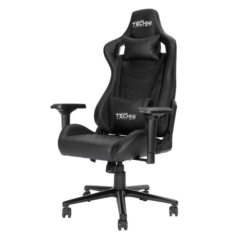 Ergonomic High Back Racer Style PC Gaming Chair Black - Techni Sport
