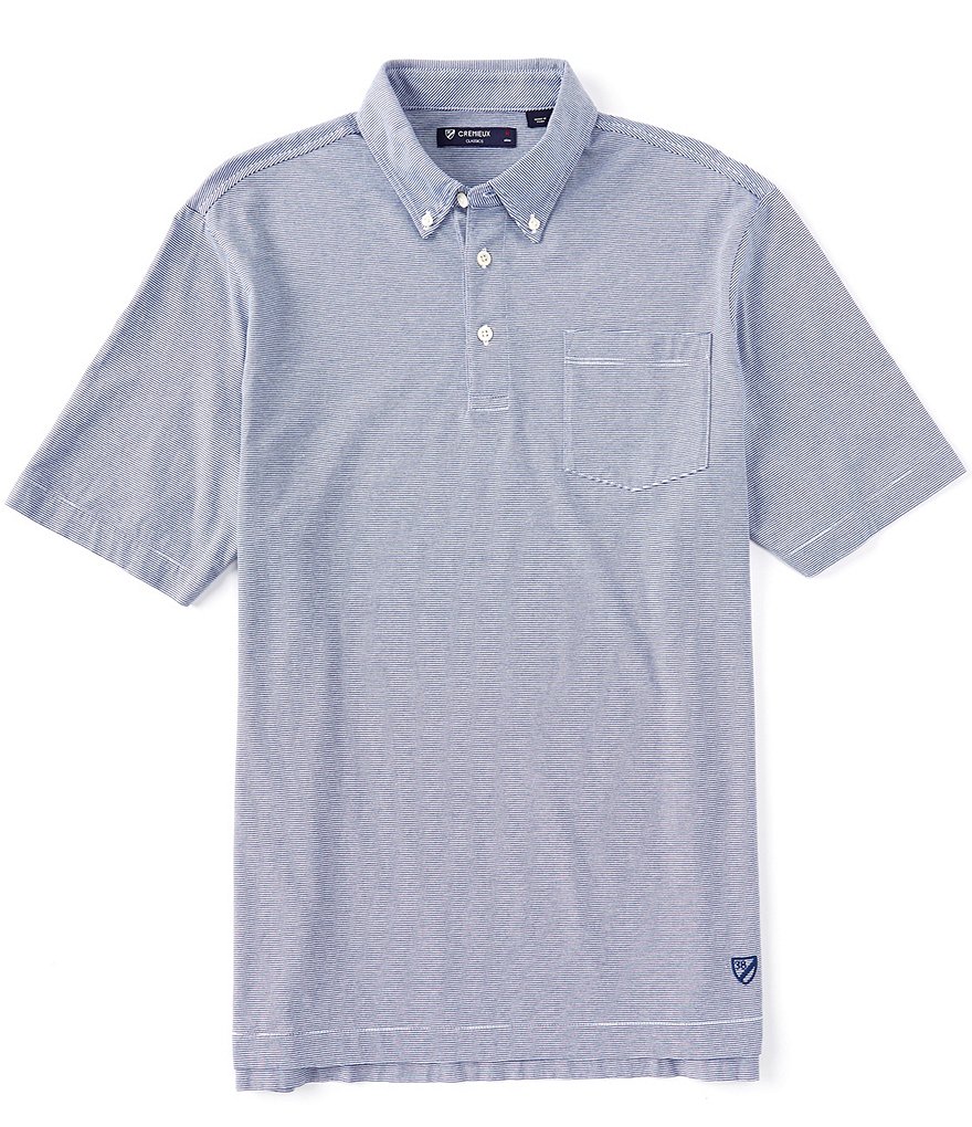 Polo Ralph Lauren Classic-Fit Multi-Color Stripe Mesh Short-Sleeve Polo Shirt