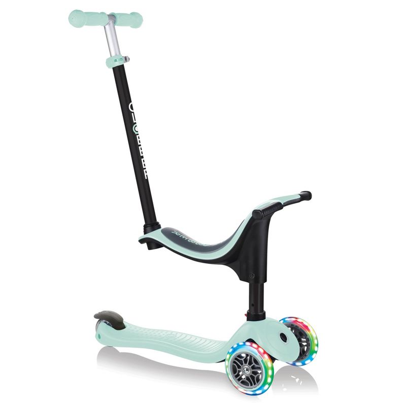 Globber Go Up 4 in 1 Lights Scooter - Pastel Green